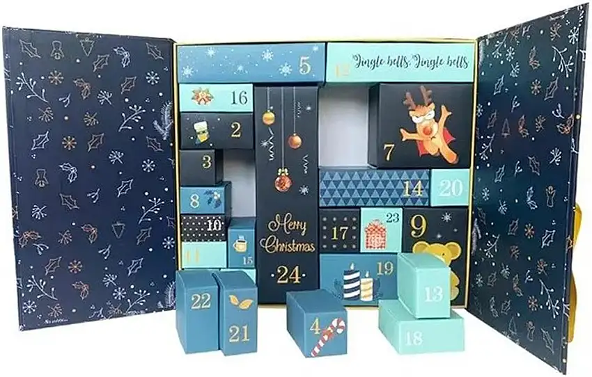 Zceplem Make-up-Adventskalender 2023, 24 Tage Weihnachts-Countdown-Kalender, Make-up-Geschenkboxen für Weihnachten, Neujahr, Weihnachts-Adventskalender, Make-up-Set, Frauen und Mädchen