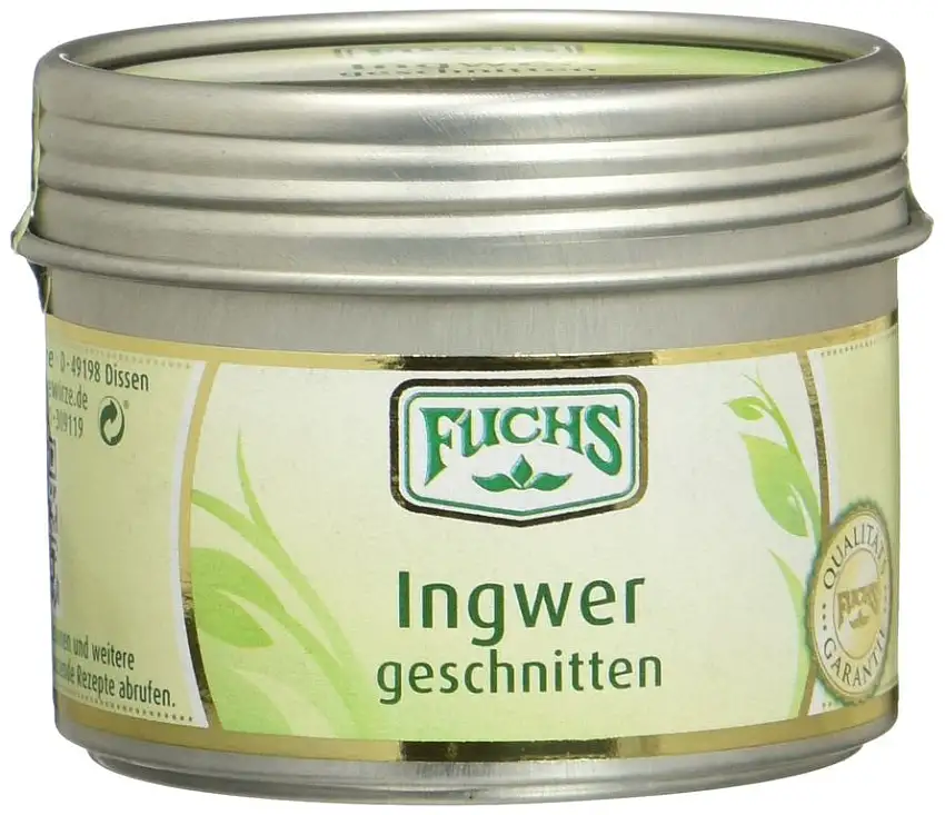 Fuchs Ingwer geschnitten, 2er Pack (2 x 60 g)