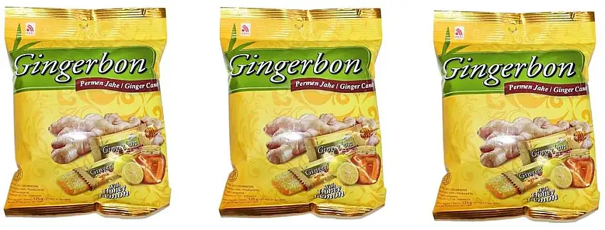 Agel Ingwerbonbons mit Honig und Zitrone , 3er Pack, ( 3x125g)
