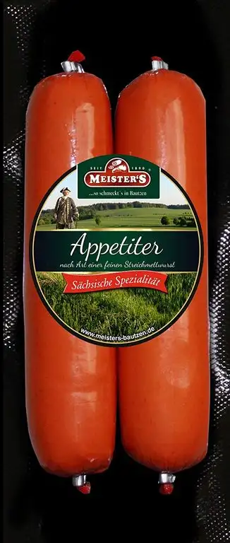 Feine Streichwurst | Wurst geräuchert | Kinderwurst Aufstrich | Premium Appetiter DDR Rezept | 2 x 100g