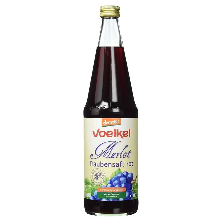 Voelkel Bio Traubensaft Merlot, rot MEHRWEG, 700 ml