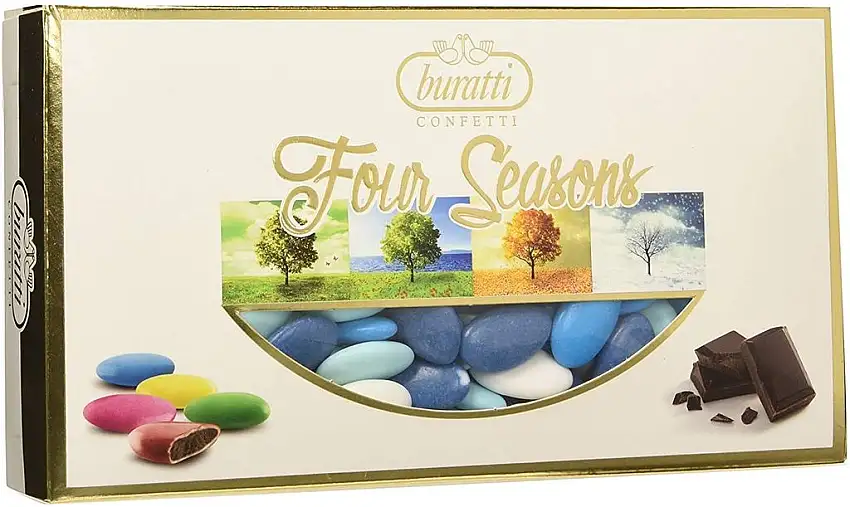 Buratti, Schokoladenkonfekt, verschiedene Schattierungen, 1 kg (blau – Meer)
