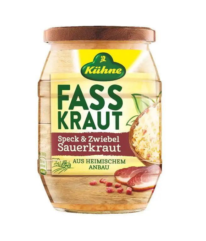 Kühne Fasskraut mit Speck und Zwiebeln, 6er Pack (6 x 425 ml)