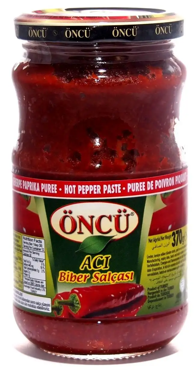 Öncü Scharfes Paprikapüree (Biber Salsa Aci), 370g