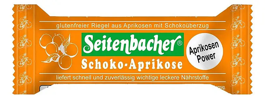 Seitenbacher Aprikosenriegel, Schoko, 12er Pack (12 x 50 g Packung)