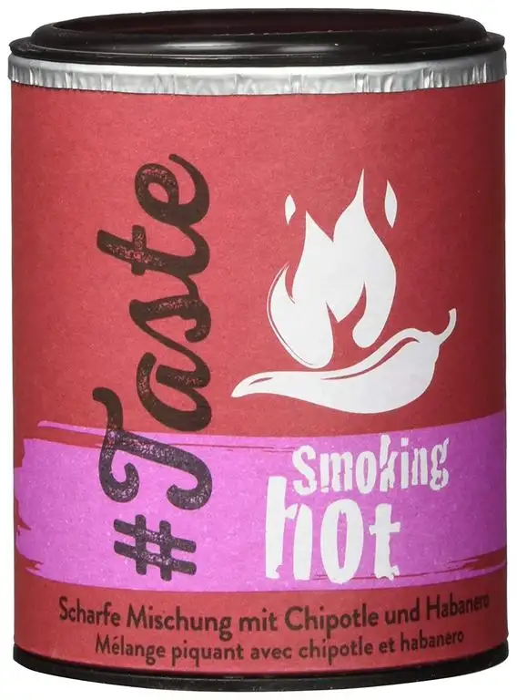 #Taste Smoking Hot - Extra-scharfe Gewürzmischung mit Chipotle, Jalapenos und Habanero, 3er Pack (3 x 80g)