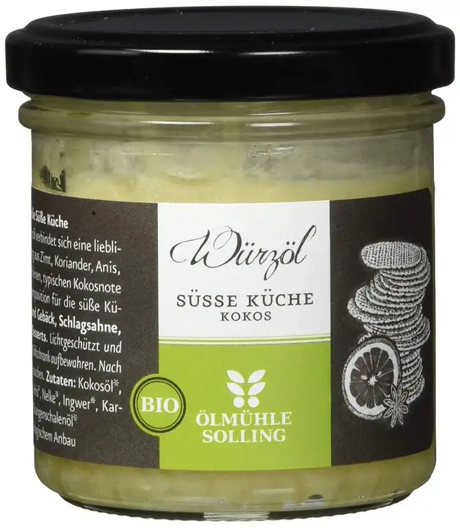 Ölmühle Solling Süße Küche Kokoswürzöl BIO, 100 g