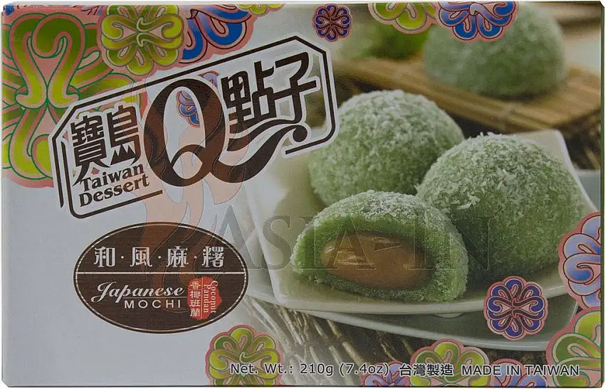 He Fong Kokosnuss Pandan Mochi Reiskuchen 210g
