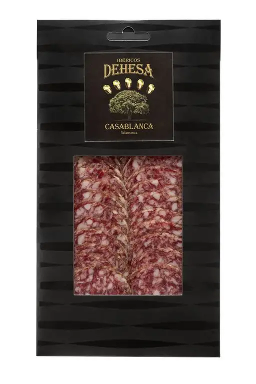 Pata Negra Salchichón Dauerwurst aus Eichelmast Dehesa Casablanca in Scheiben 100 Gramm