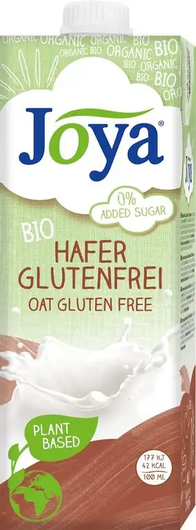 JOYA Bio Hafer Drink glutenfrei 10er Pack (10 x 1l) I veganer Milch Ersatz I Hafer Getränk ohne Zuckerzusatz laktosefrei I Oat Drink Organic I Plantbased I Milchalternative pflanzlich