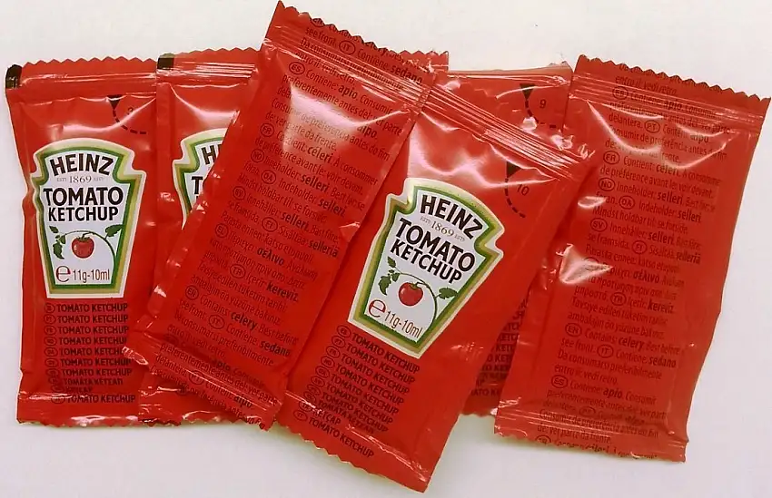 12 Heinz Tomato Ketchup - 12 Einzelne Beutel
