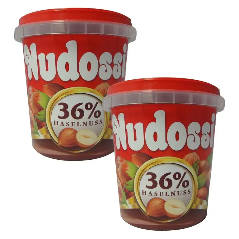 Nudossi Brotaufstrich 2er Pack (2 x 200 g) Haselnuss-Nougat cremig Schokoladenaufstrich