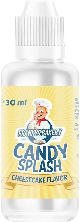 Frankys Bakery CANDY SPLASH - Kalorienfreies Aroma Flüssiges Lebensmittelaroma Diät - 30 ml (Cheesecake-Käsekuchen)