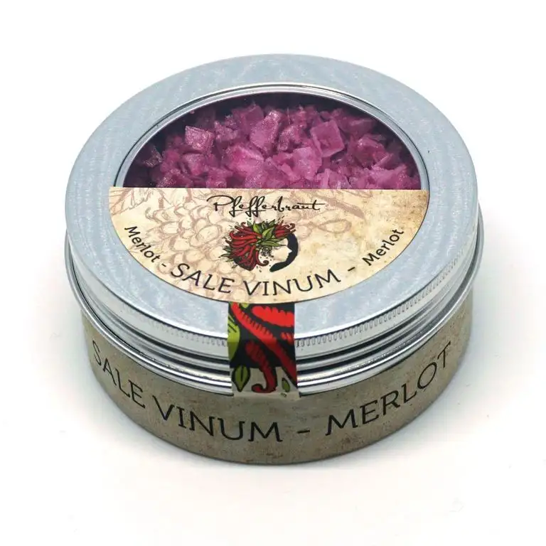 Pfefferbraut Sale Vinum Merlot - Manufaktursalz Pyramiden-Fleur de Sel, Variante:Fingersalz groß