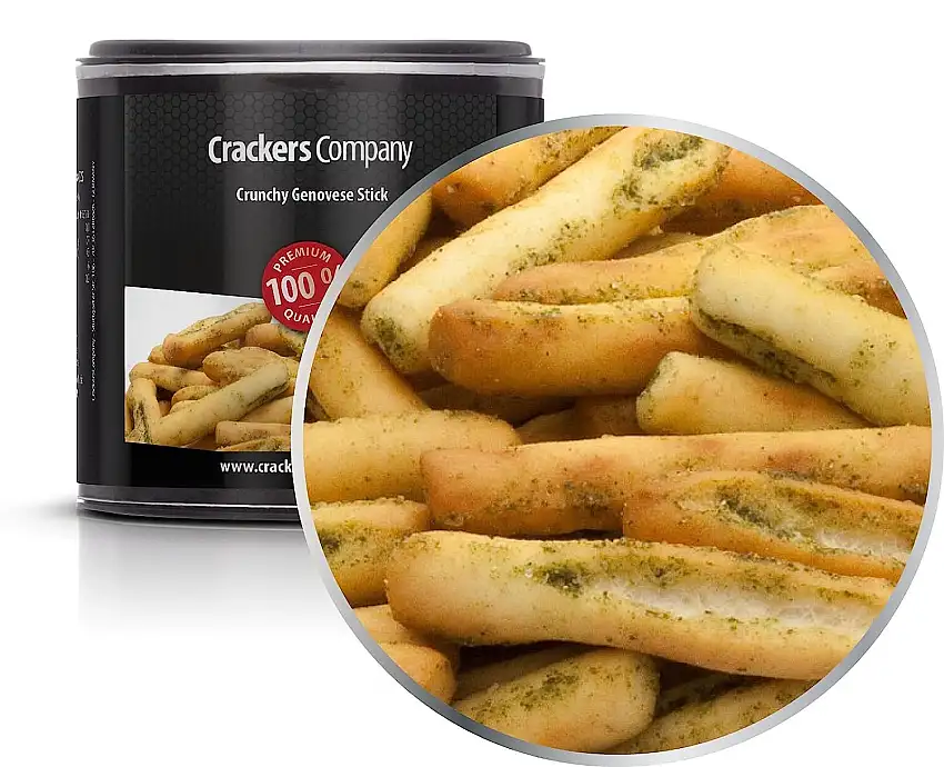 5 x 35g Grissini mit Basilikum und Knoblauch und Olivenöl mediterran Snack vegetarisch vegan und laktosefrei