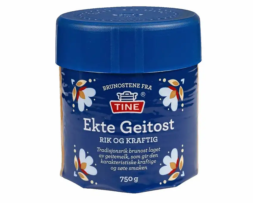 Käse Ekte Geitost im Stück 750g inklusive Kühlversand in Styroporbox mit Kühlakku