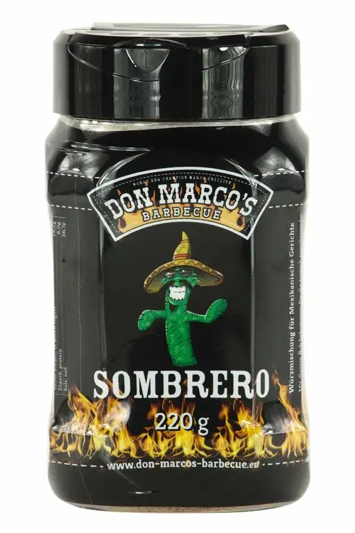 Don Marco's Barbecue Rub Sombrero 220g in der Streudose, Grillgewürzmischung