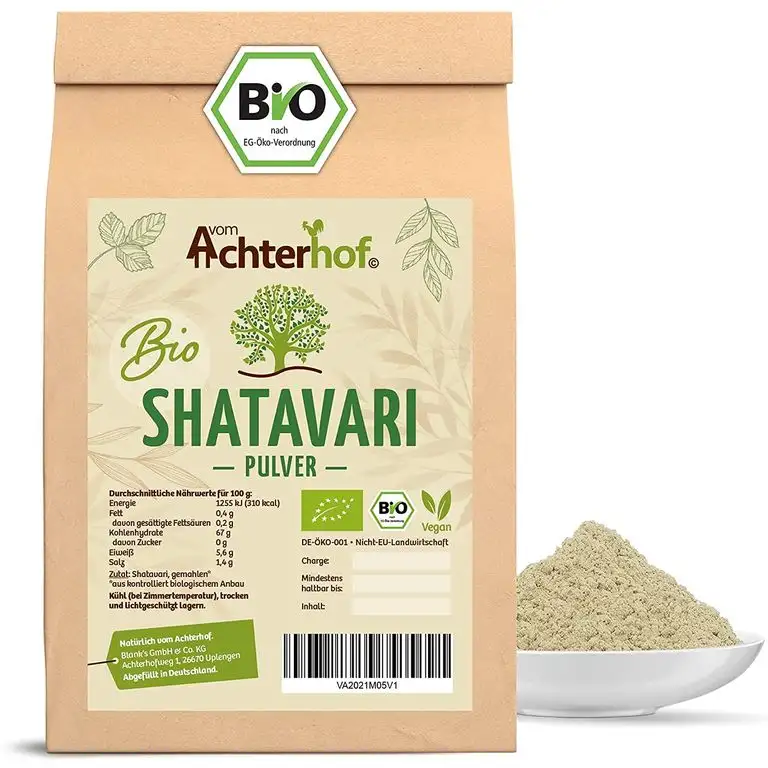 Shatavari Pulver BIO (500g) indischer wilder Spargel Ayurveda vom Achterhof