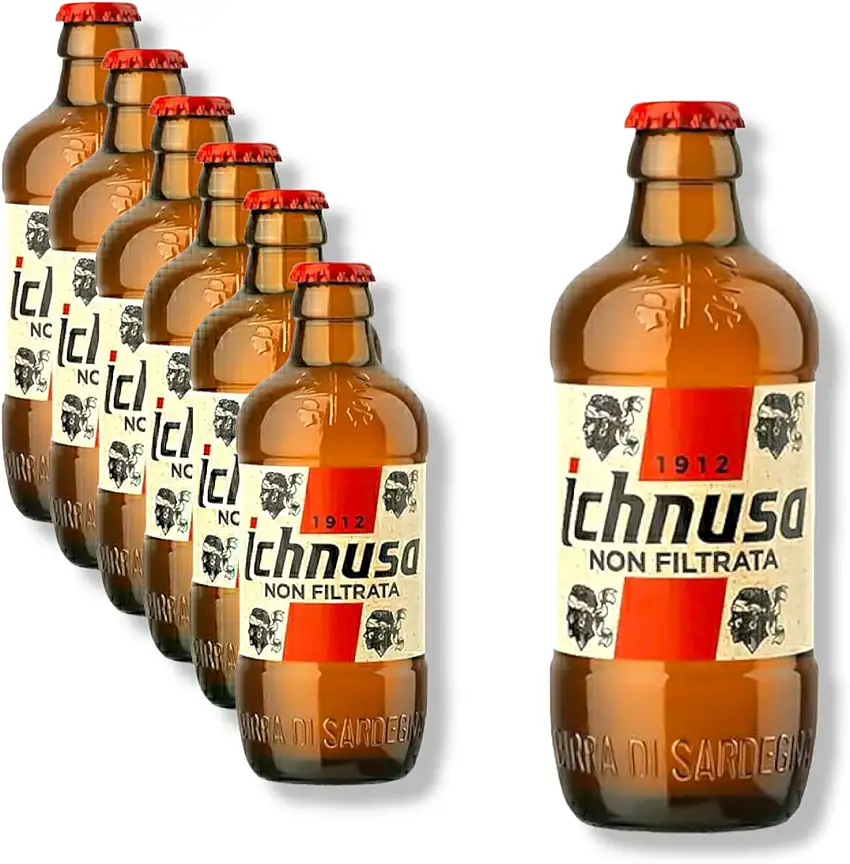 6 x 0,33l Ichnusa Non Filtrata - das sardische Kultbier- unfiltriertes Bier