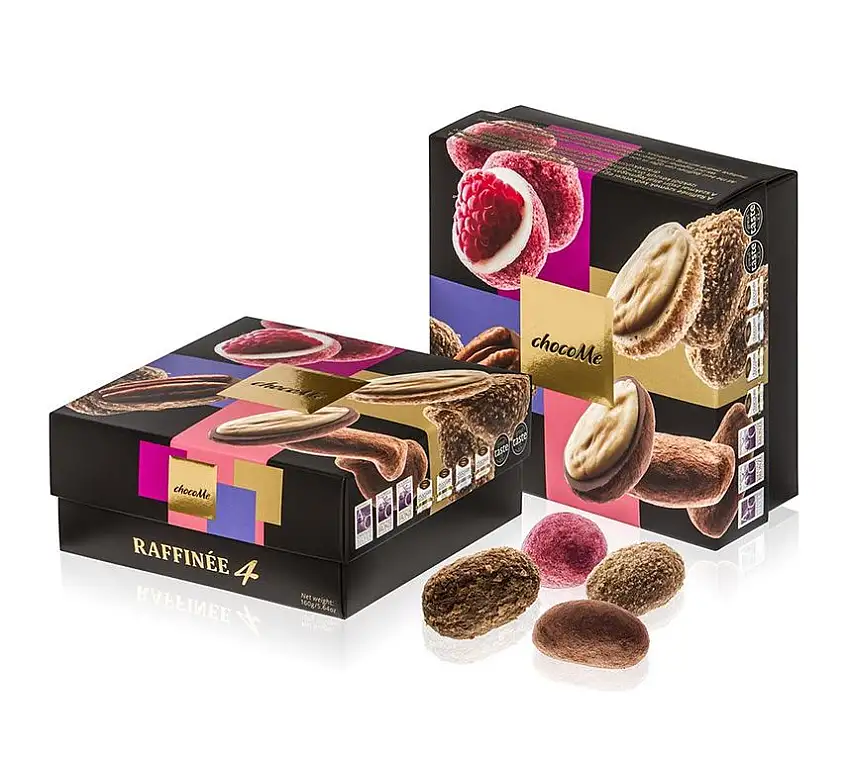 chocoMe Raffinée 4 | Selektion mit Früchten und Nüssen (4x40g)