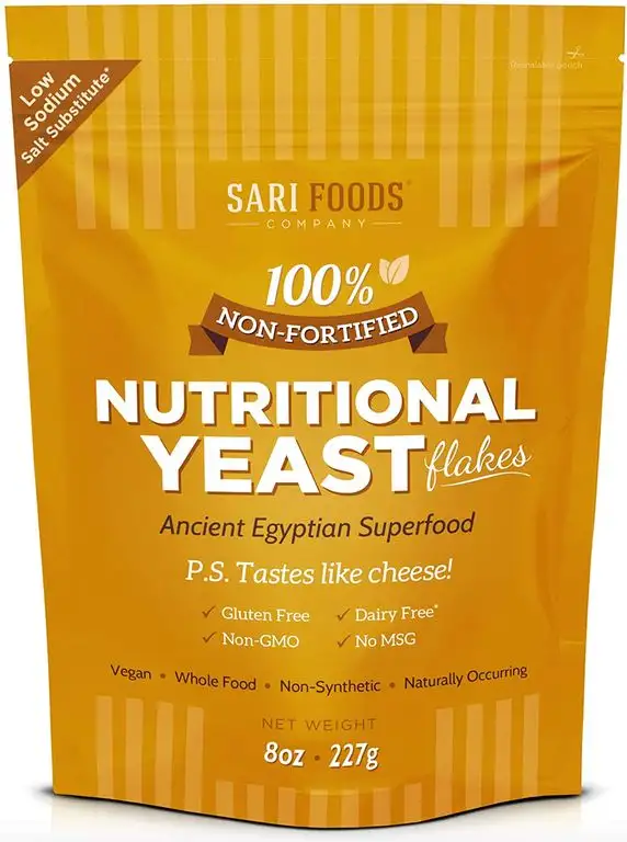 Hefeflocken (227g) Pure Natural Non-fortified Nutritional Yeast Flakes, 8 oz. Whole food based Vitamin B complex, beta-glucans and all 18 Amino Acids protein powder.