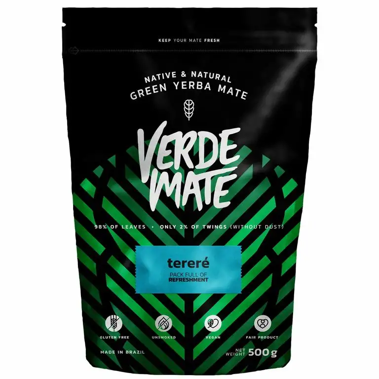 Verde Mate Green Terere Mate Tee Mate Tee Grün Terere anregender Mate Tee aus Brasilien Glutenfrei (500g)