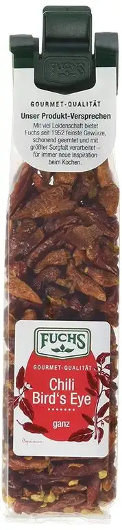 FUCHS Chili Bird's Eye ganz, 4er Pack (4 x 12 g)