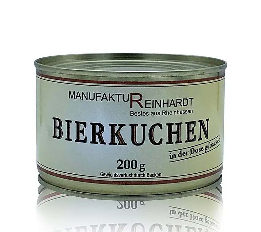 Manufaktur Reinhardt Bierkuchen in der Dose gebacken 200g