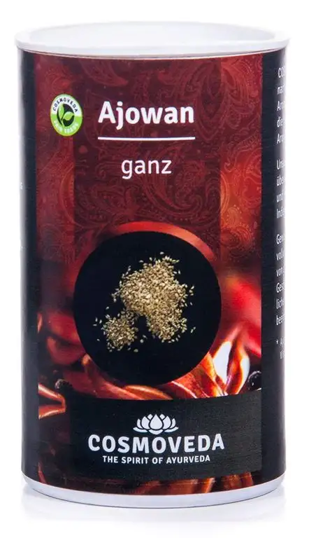 Cosmoveda Bio Ajowan / Ajwain (Königskümmel), ganz, 30 g