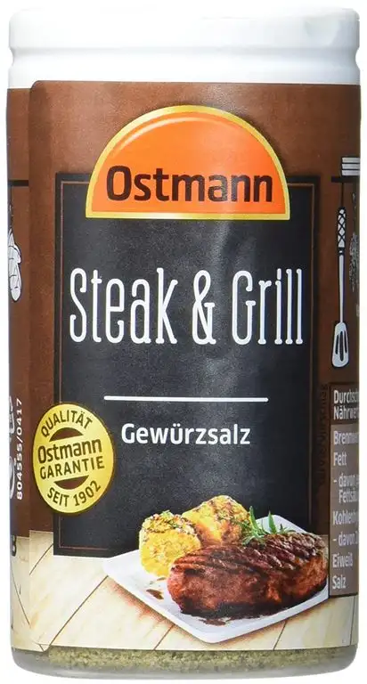 Ostmann Steak & Grill Gewürzsalz, 4er Pack (4 x 60 g)