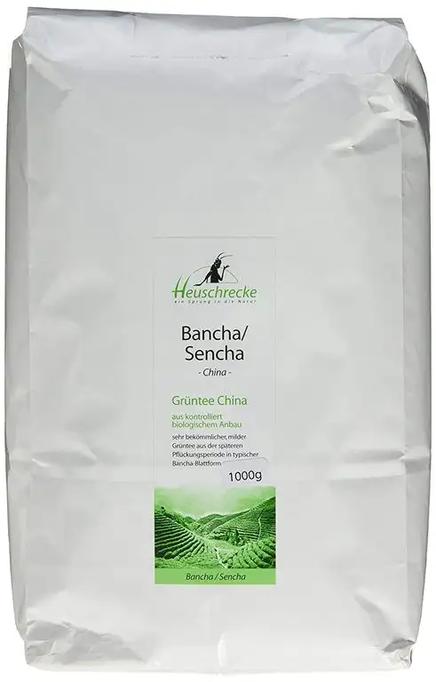 Heuschrecke Bio Grüntee China Bancha/Sencha , 1 kg