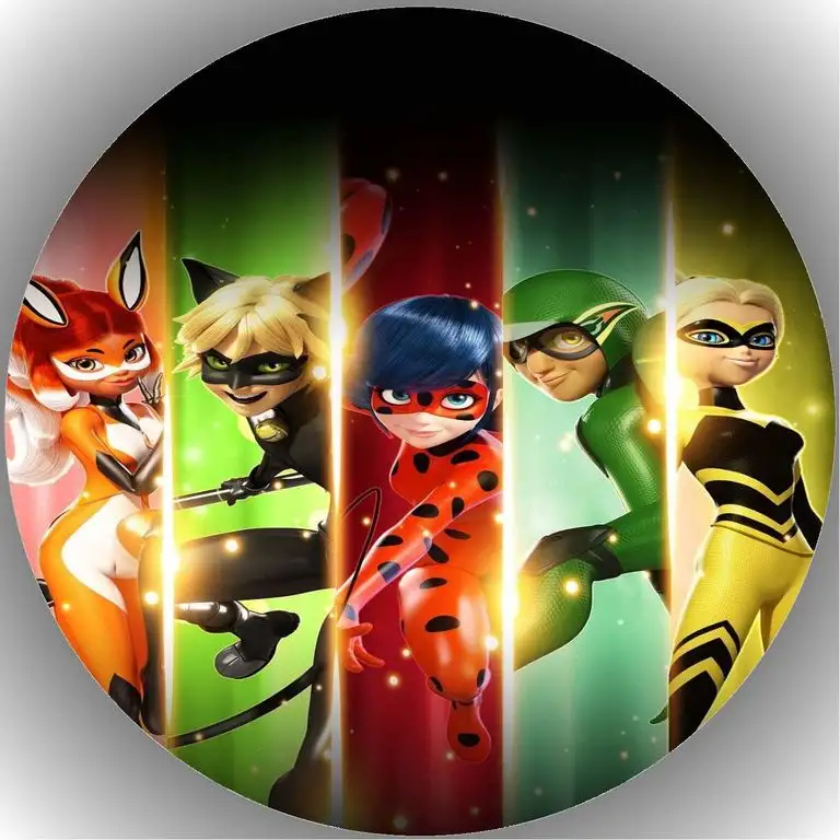 Premium Esspapier Tortenaufleger Tortenbild Geburtstag Miraculous Ladybug T25