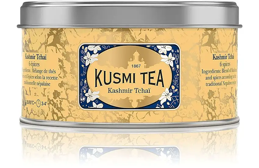 Kusmi Tea – Kashmir Tchaï – Schwarztee & Asiatische Gewürze – Metalldose mit 100 g
