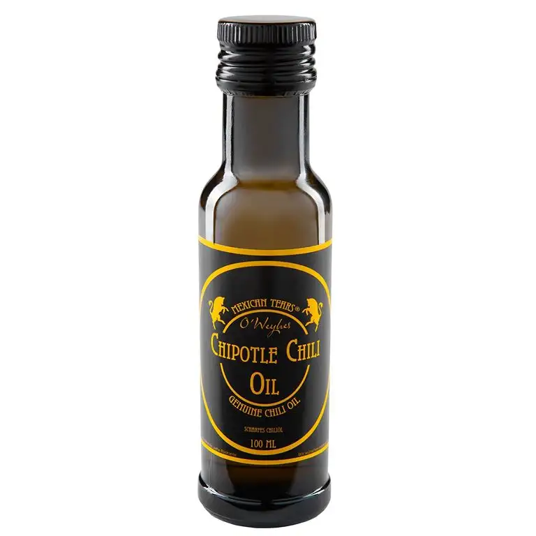 Mexican Tears® - Chipotle Chili Oil, scharfes Chili Öl aus geräucherten Chilis und hochwertigem Sonnenblumenöl [100ml Chiliöl]