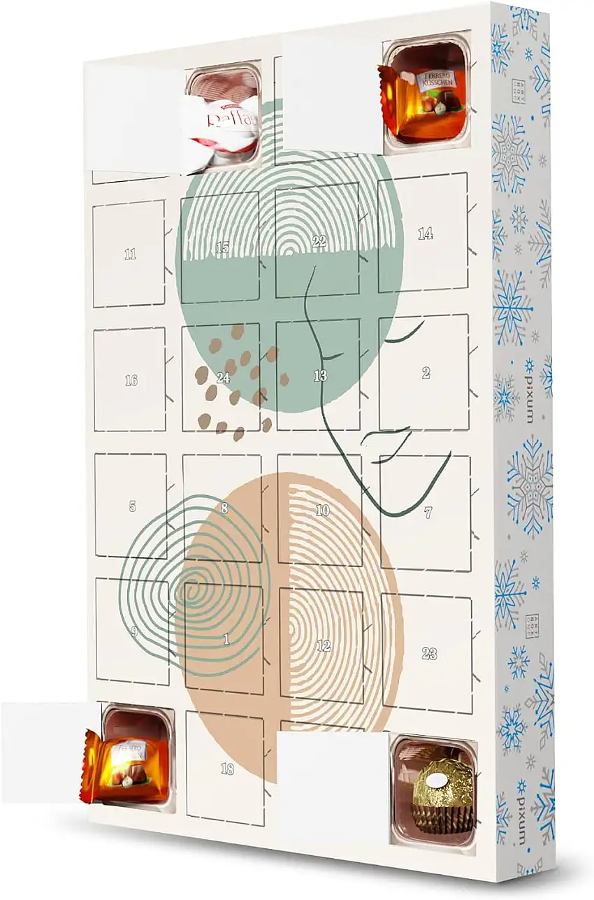 artboxONE Adventskalender mit Pralinen von Ferrero Abstract (matart) Adventskalender Abstrakt