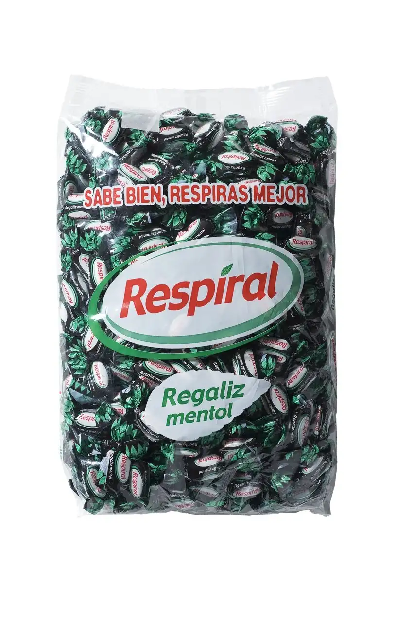 Cadburry - Caramelos respiral regaliz mentol bolsa 1 kg (300 unid aprox)