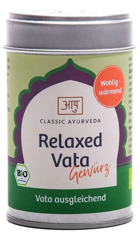 Classic Ayurveda - Vata Balance Churna (Gewürzmischung in Aromaschutzdose), 1er Pack (1 x 50g) - Bio