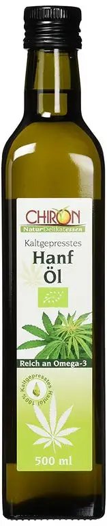 Chiron Bio - Hanföl echt kaltgepresstes, 1er Pack (1 x 500 g)