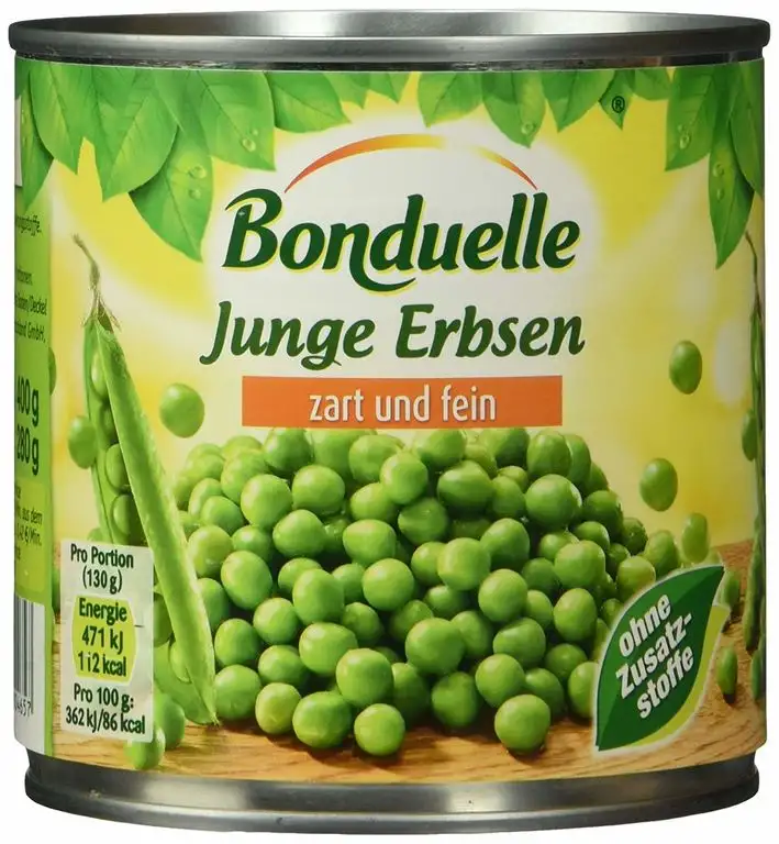 Bonduelle Erbsen sehr fein, 400 g