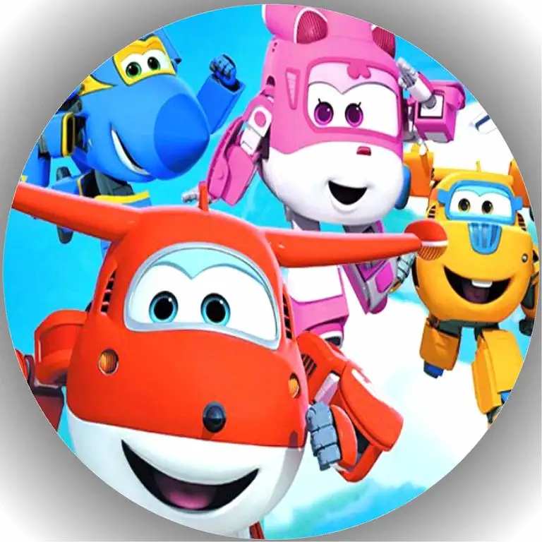 Fondant Tortenaufleger Tortenbild Geburtstag Super Wings T2