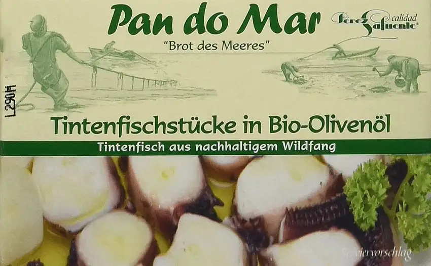 Pan do Mar Tintenfischstücke in Bio Ölivenöl, 5er Pack (5 x 120 g)
