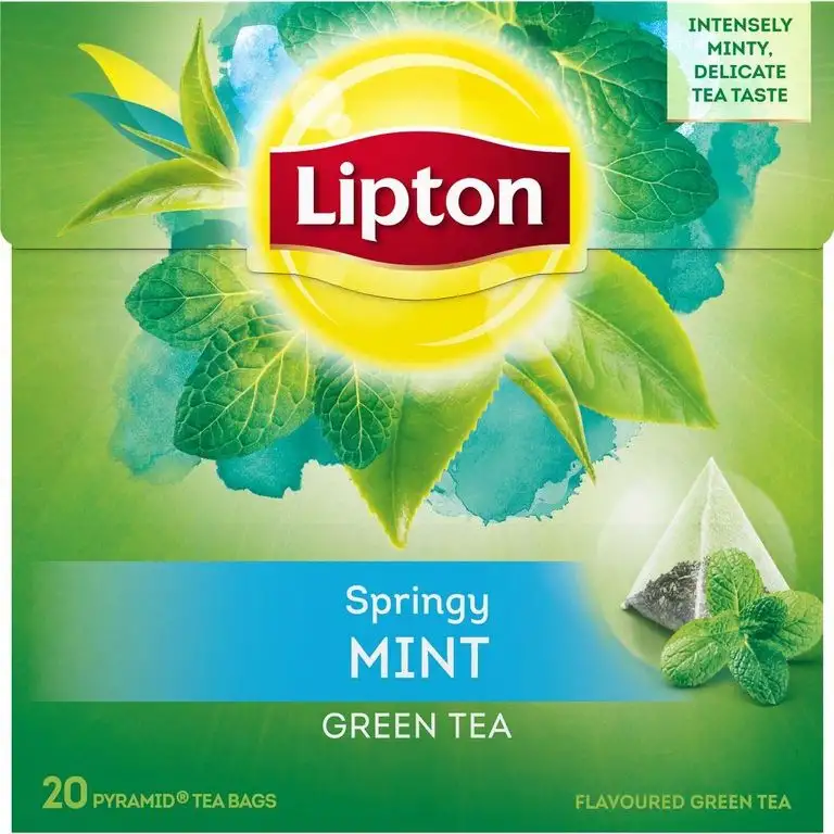 Lipton Grüner Tee Minze Pyramidenbeutel 20 Stück