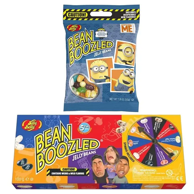 Jelly Belly Glücksrad Bean Boozled und Minion Edition Tüte (154 g)