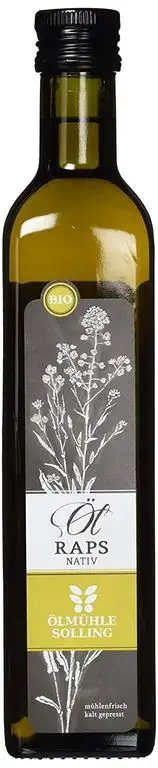 Ölmühle Solling Rapsöl nativ Naturland - BIO, 1er Pack (1 x 500 ml)