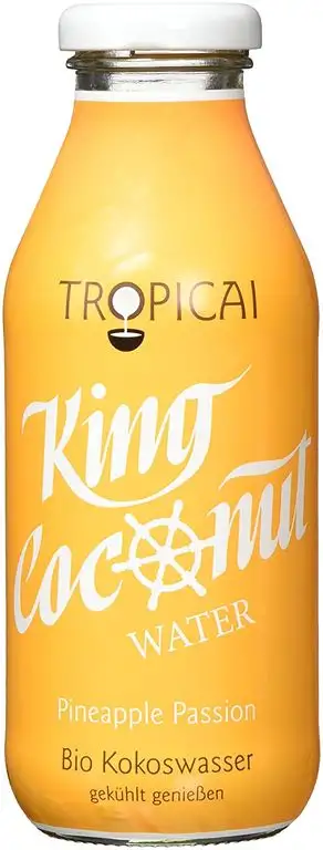 Tropicai - Fruchtiges Bio-Kokoswasser - Pineapple Passion - aus der King Kokosnuss - 6 x 350 ml