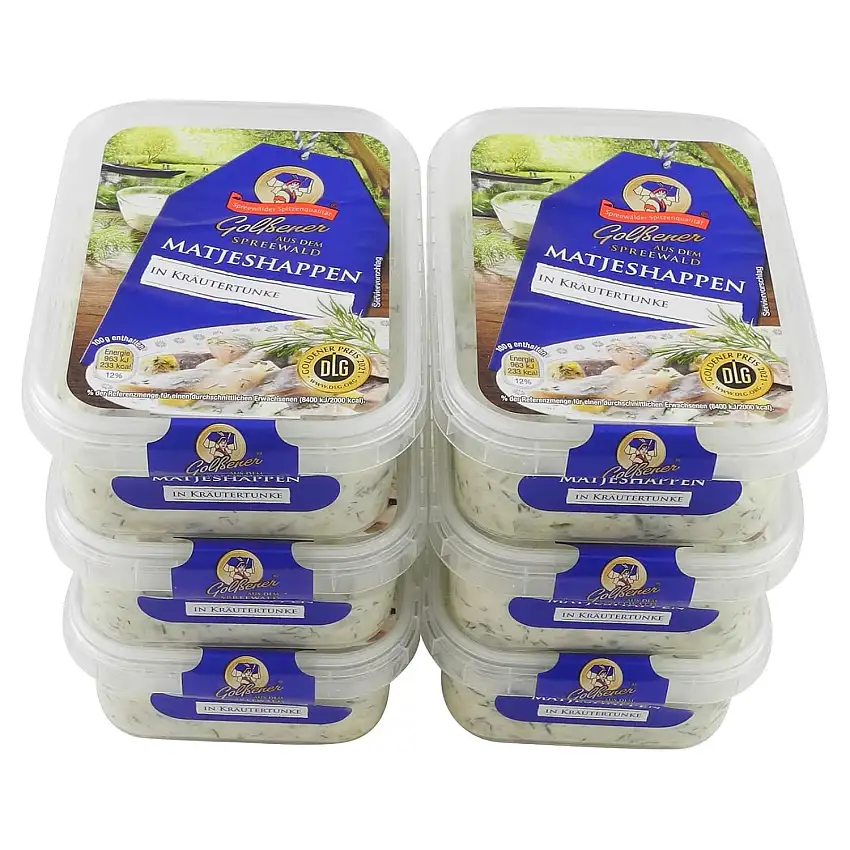 Matjeshappen in Kräutertunke 6er Set (6 Packungen à 200 g)