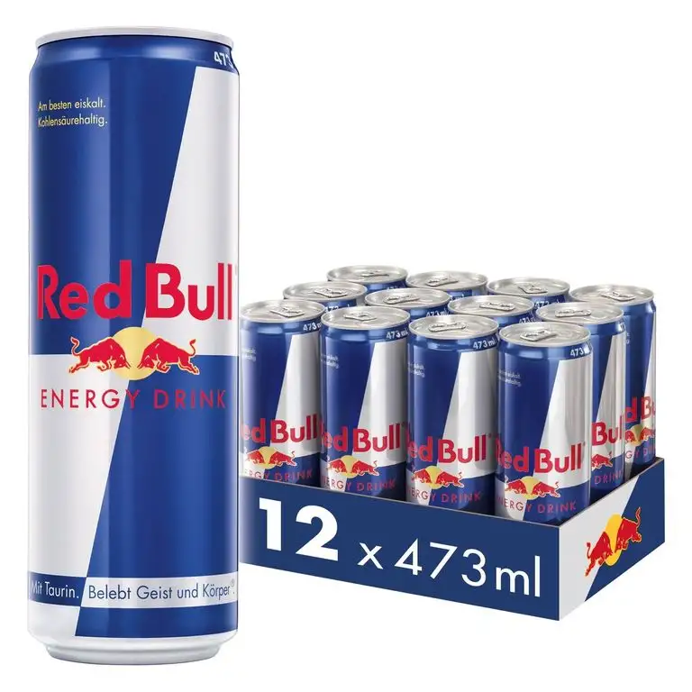 Red Bull Energy Drink 12 x 473 ml OHNE Pfand Dosen Getränke, 12er Palette