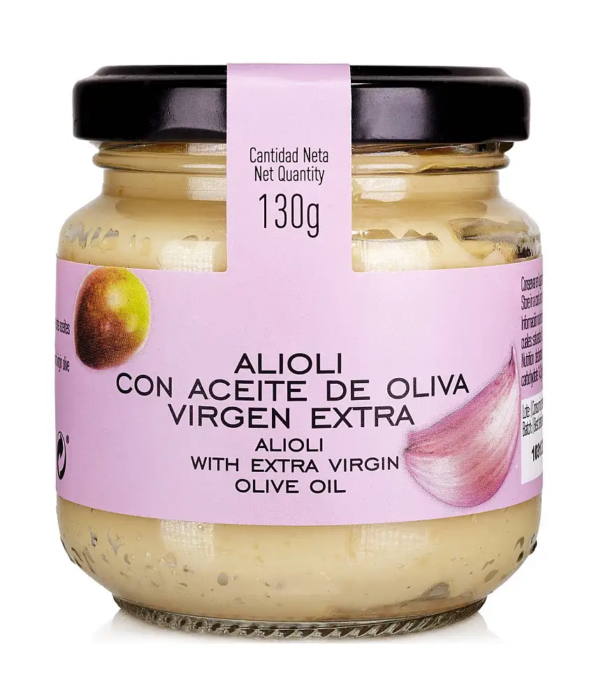 Salsa Aioli spanische Knoblauchmayonaise mit nativem Olivenöl Extra, 140 Gramm
