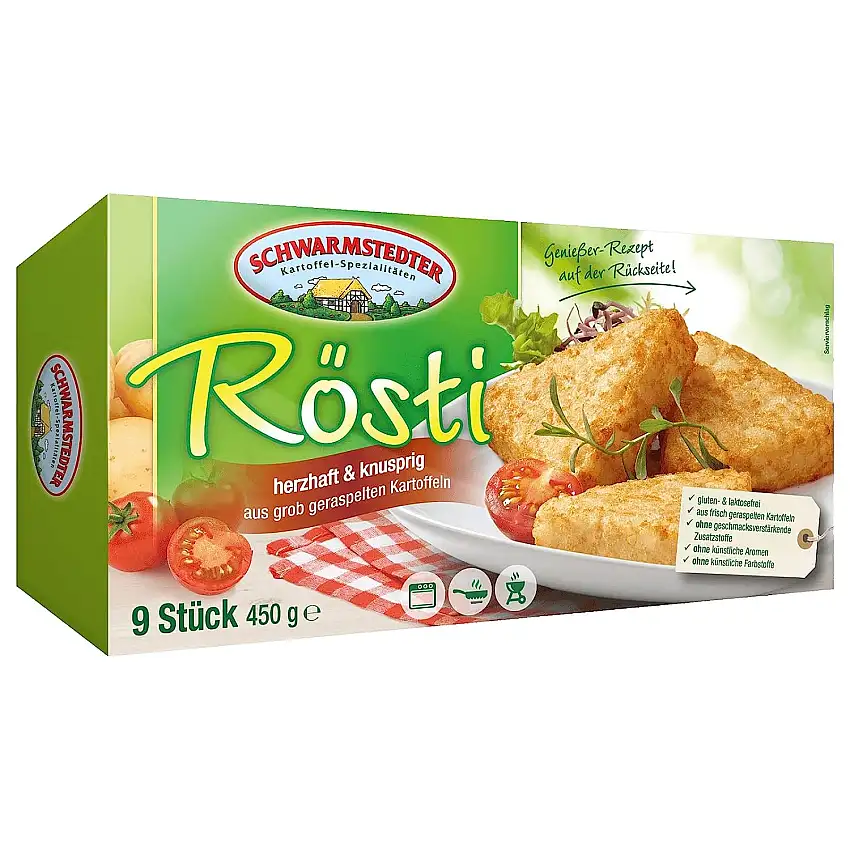 Schwarmstedter Bio Rösti-Ecken, 450g (Tiefgefroren)