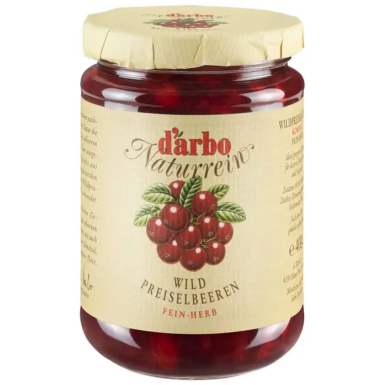 Darbo Naturrein - Wildpreiselbeer-Konfitüre - 450 g